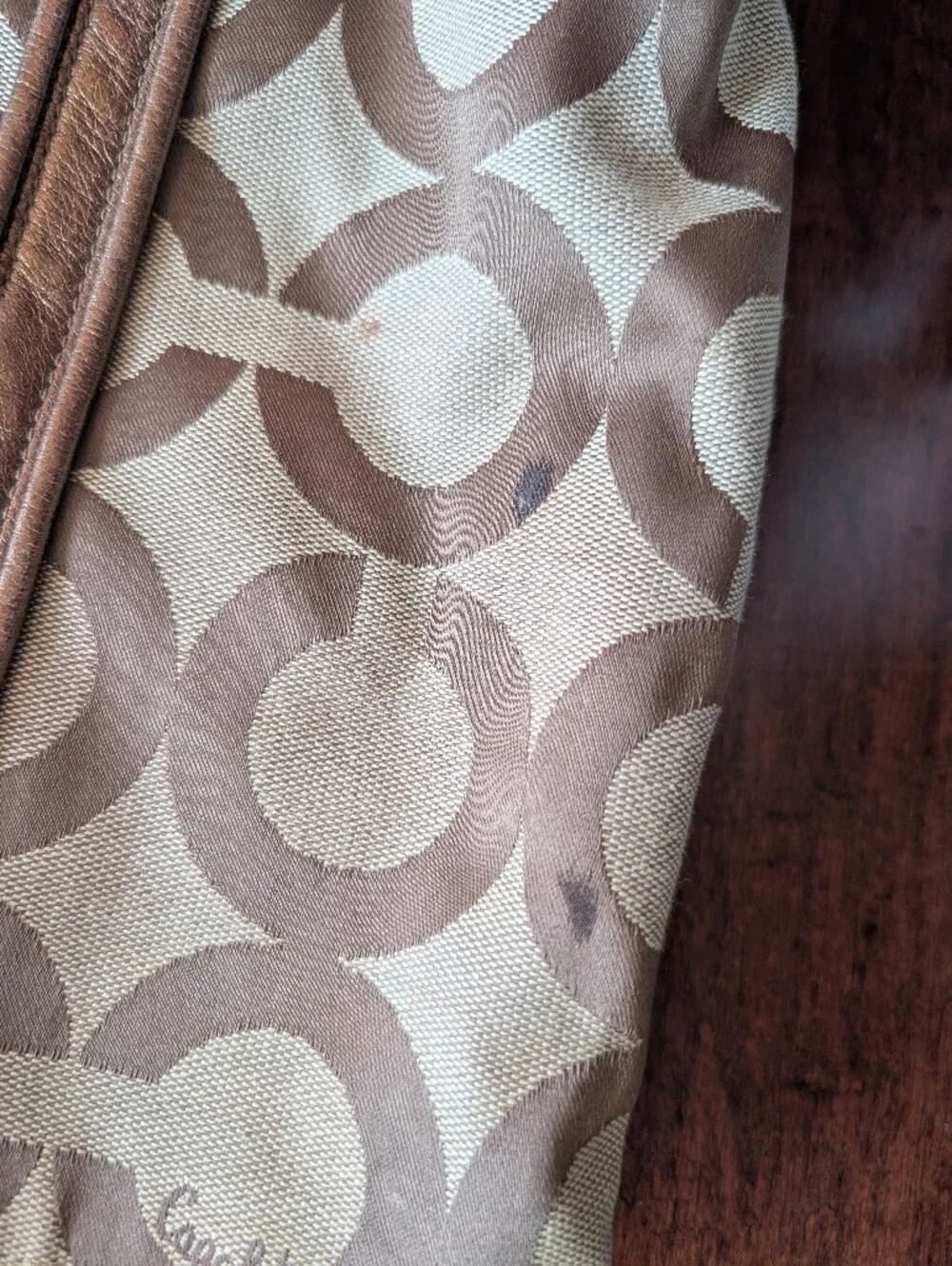 Authentic Coach Poppy Op Art Glam Tote 2009 Y2K Vintage Tote - Picture 7 of 11